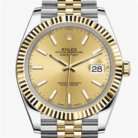 rolex datejust oro giallo|Orologio Rolex Datejust 41 in acciaio Oystersteel e oro giallo .